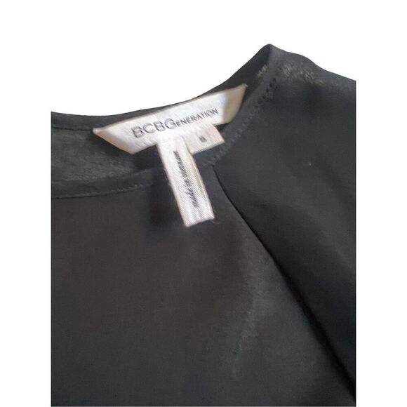 BCBGeneration black tunic blouse Top size S - Picture 5 of 9